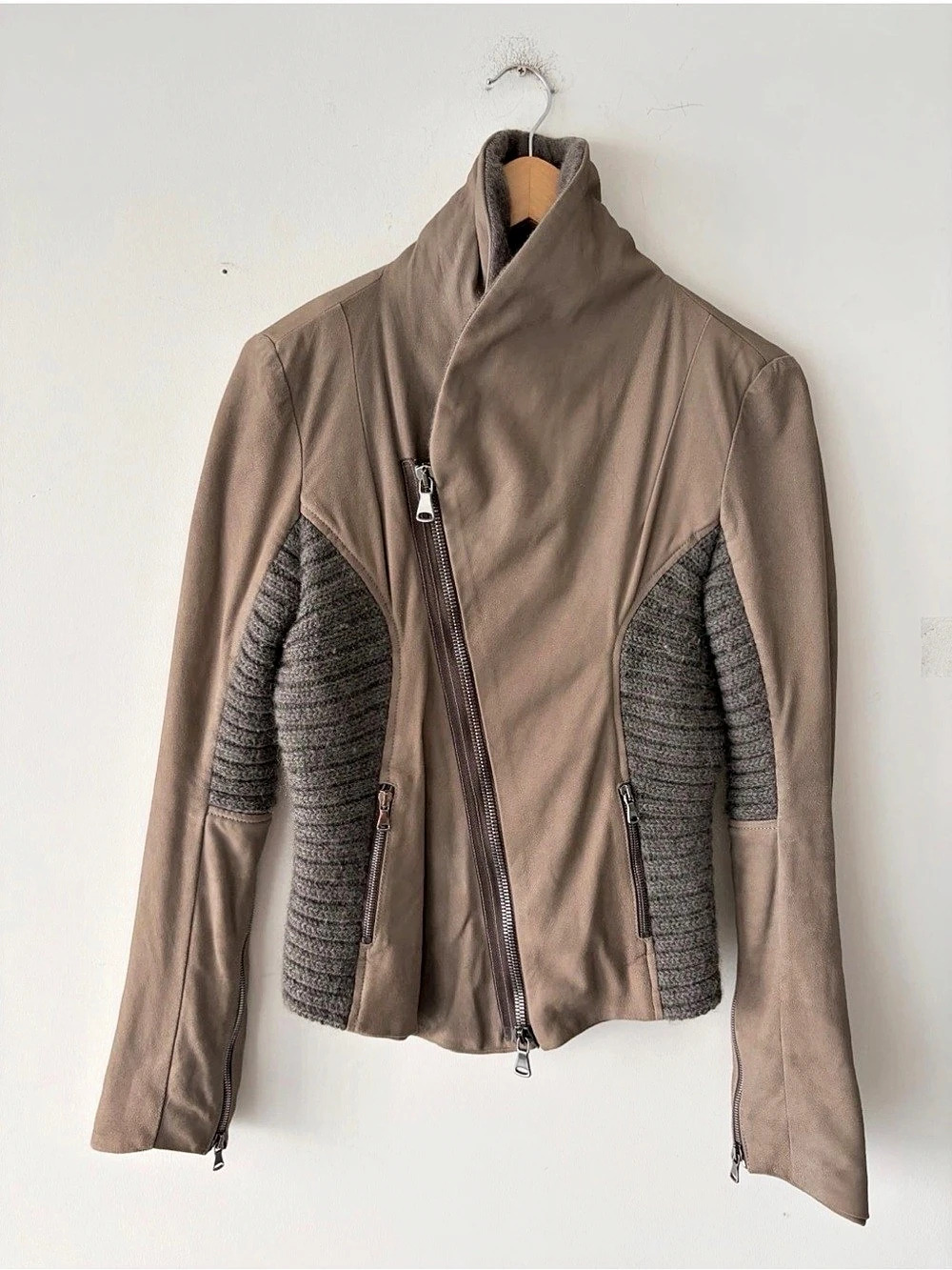 Isabel Benenato Lamb Mohair Blend Jacket Size 44